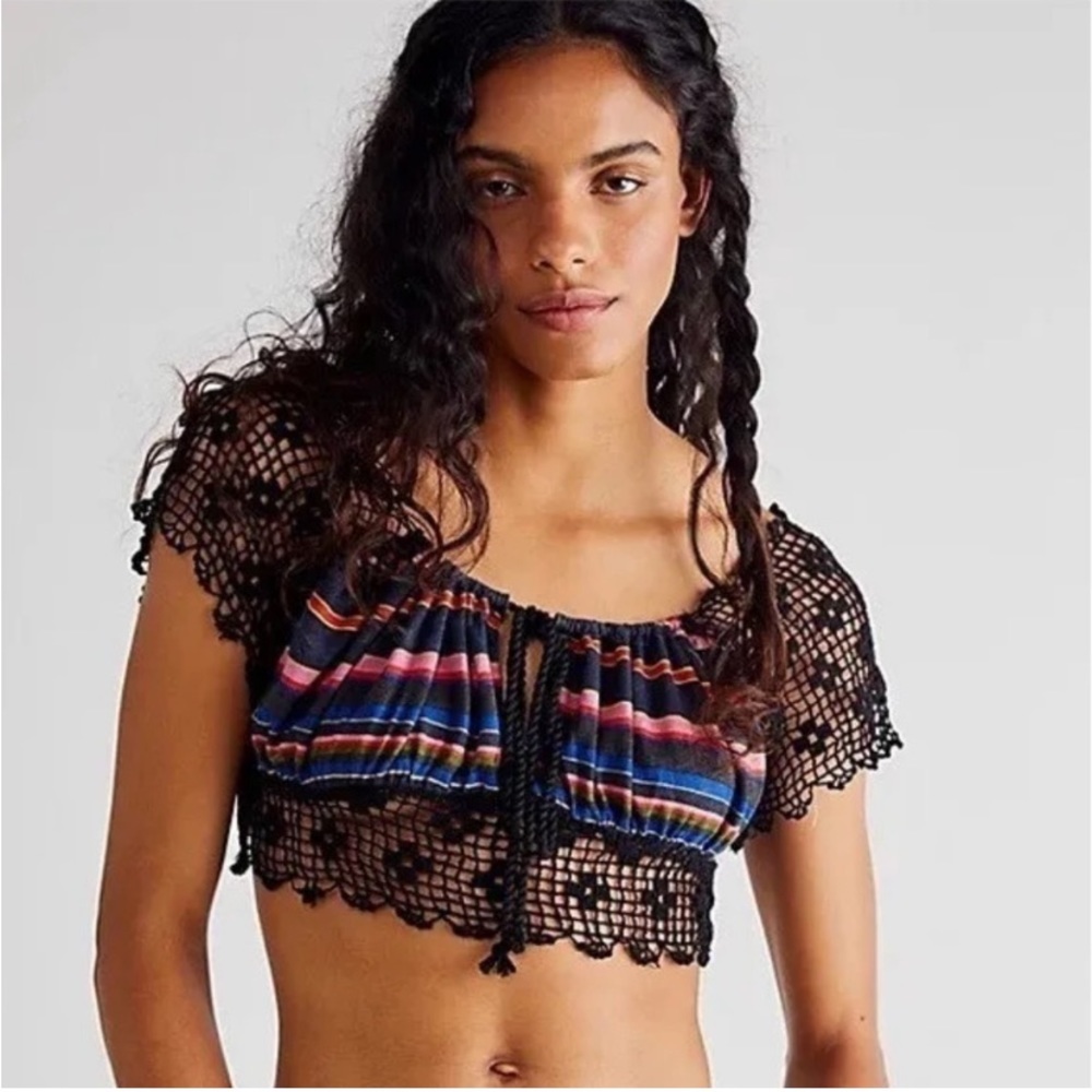 Free People Aruba Crochet Top. Size M